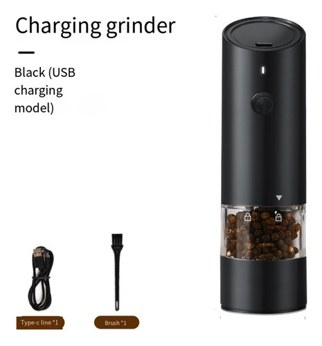 Molinillo De Pimienta Recargable Usb, Molinillo De Pimienta