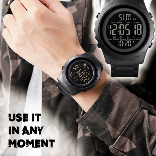 Imagen 7 de 10 de Reloj Deportivo Burk 1624 Cronometro Alarma Luz Digital !