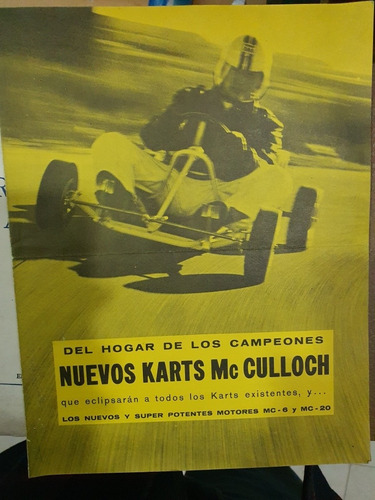 Antiguo Catalogo Karts Mc.culloch Original