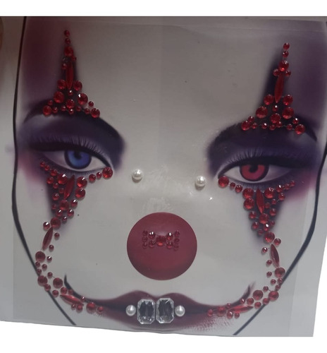 Strass Autoadhesivo Para Rostro Halloween Brillo Maquillaje