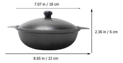 1 Olla Pequeña De Hierro Fundido Resistente A Caídas, Olla D