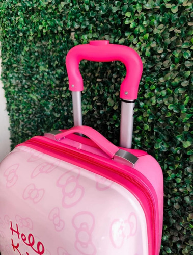 Maleta Hello Kitty Sanrio Para Niñas Rosa Hello Kitty Moño