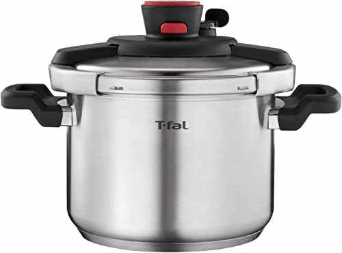 Olla A Presión T-fal Clipso De Acero Inoxidable 6,3 L