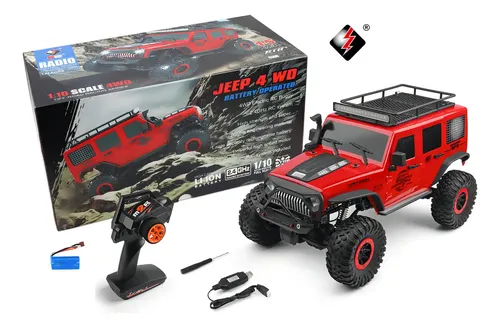 1:10 Caminhão Jeep Rc Todo-terreno Com Controle Remoto