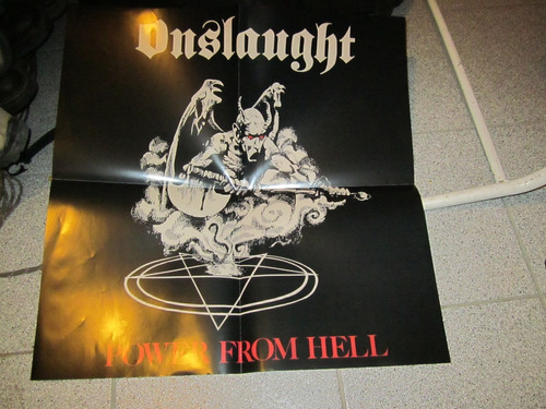 Poster Onslaught Power From Hell-thrash Death Metal Nuevo