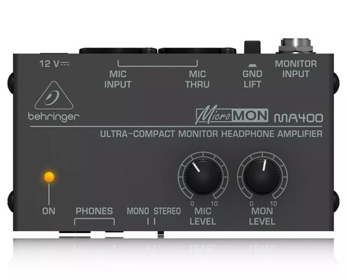 Amplificador Micromon Para Audifonos Behringer Ma400 Gta+cpo