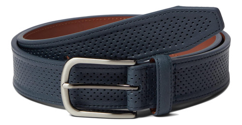 Johnston & Murphy Cinturón De Cuero Perforado Para Hombre, A