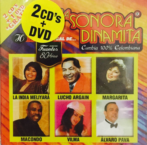 Cd La Sonora Dinamita Historia Musical 2 Cd's + Dvd (Usado)