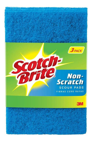 3m Scotch-brite - Almohadillas De Estropajo: 6 X 3.8 Pulgad.