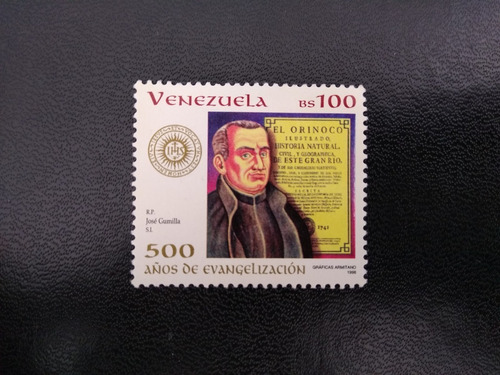 Imagen 3 de 3 de Estampillas De Venezuela 1998 500 Años De Evangelización