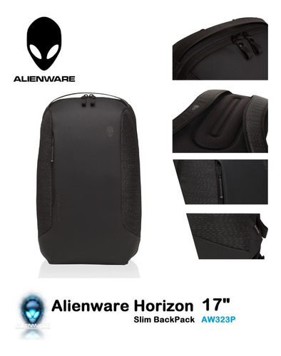Mochila O Backpack Gaming Alienware Horizon Slim 17 | Aw232p