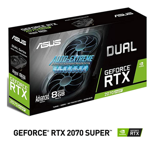 Imagen 6 de 6 de Tarjeta Video Asus Dual Geforce Rtx 2070 Super Evo 8gb Gddr6