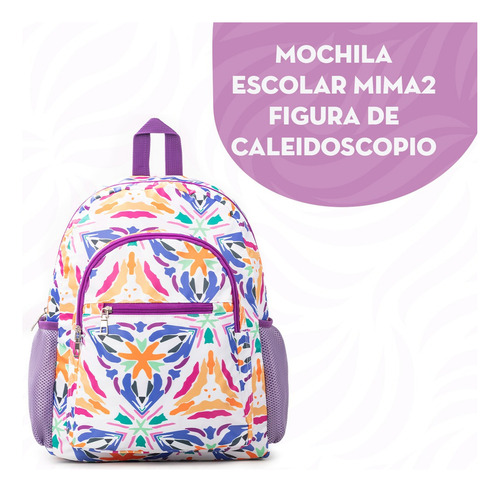 Mochila Escolar Mima2 Figura De Caleidoscopio
