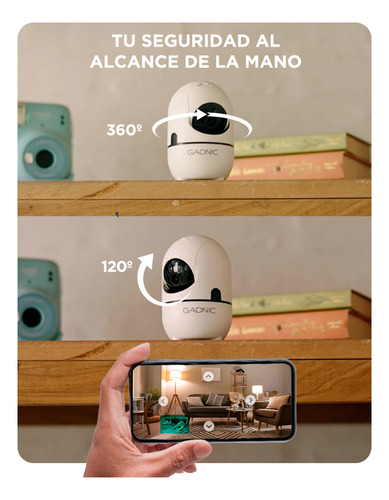 Cámara De Seguridad Ip Wifi Inalámbrica Visión Nocturna 360