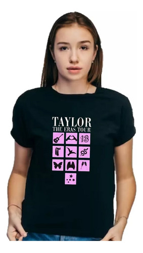 Remera Taylor Swift Cuello Redondo - The Eras Tour5 Infantil