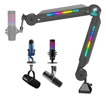 Comprar Brazo De Micrófono Ajustable Tonor T90 Con Luz Rgb Para Hyperx Quadcast\u002Fblue Yeti\u002Fshure Sm7b\u002Frode Nt1, Ideal Para Gaming, Streaming, Podcasting Y Grabación En Youtube