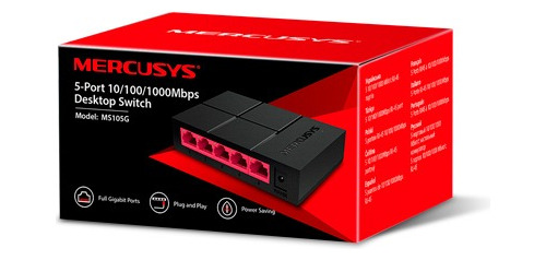 Switch Sobremesa 5-puertos Gigabit Mercusys 