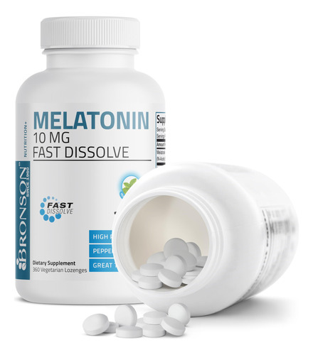 Suplemento Bronson Melatonina 10 Mg Comprimidos De Dissoluçã