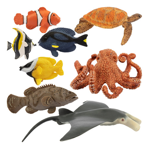 Toymany 8 Figuras De Juguete De Animales Marinos Para Niño.