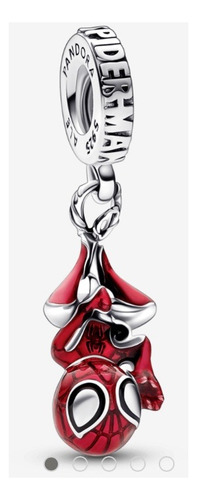 Charm Colgante Spiderman De Marvel Color Plata (Usado)