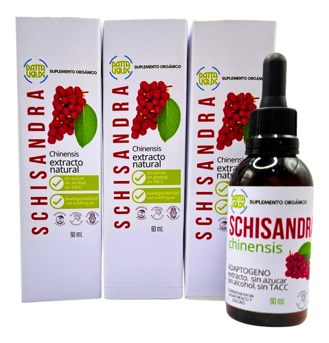 Schisandra Chinensis Adaptogeno Organico Combo Pack 180ml