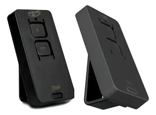 Kit 2x Controle Ppa Zap Pop 433 Dupla Tecnologia Cor Preto