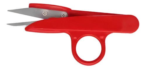 Tesoura Arremate 12x5cm Aço Inox Cor Vermelha