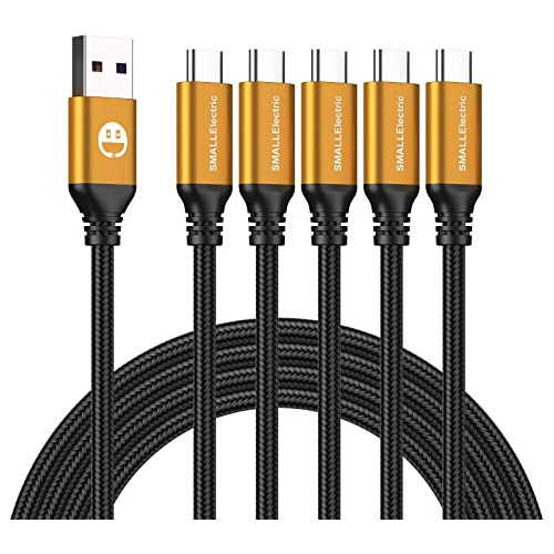 Smallelectric - Cable Usb Tipo C 5-pack 3ft, Cargador R