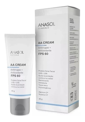 Aa Cream Fps 60 Anasol Clinicals Antirrugas E Antioxidante