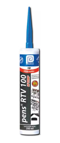 Silicon Industrial A.t Empotrar Rtv Rojo 300 Gr