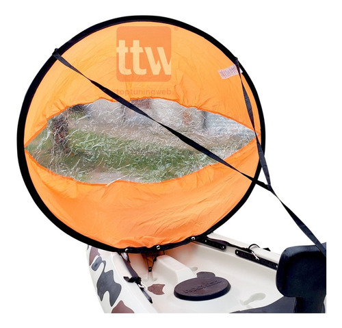 Imagen 9 de 11 de Vela Grande Kayak Sail 118 Cm Bolso Kayak Tabla Sup Inflable