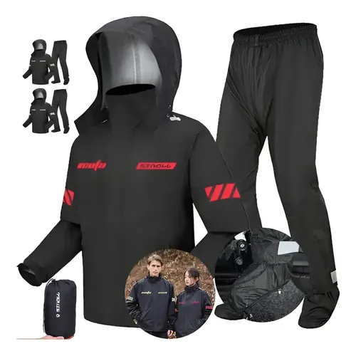 Conjunto Capa De Chuva Motoqueiro Impermeável Reforcada