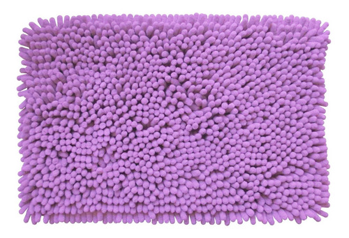 Imagen 2 de 8 de Alfombra De Baño Antideslizante Rectangular Suave Shaggy