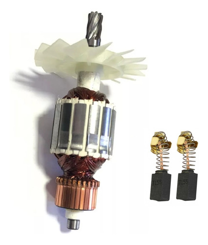 Kit Rotor 220v + Jg Escovas P/ Serra Circular Skil 5402