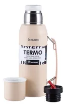 Comprar Termo 1 Litro Manija Tapon Cebador De ! 1 Año Color Taupe