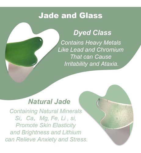 Gua Sha Facial De Jade Para Cuidado De La Piel