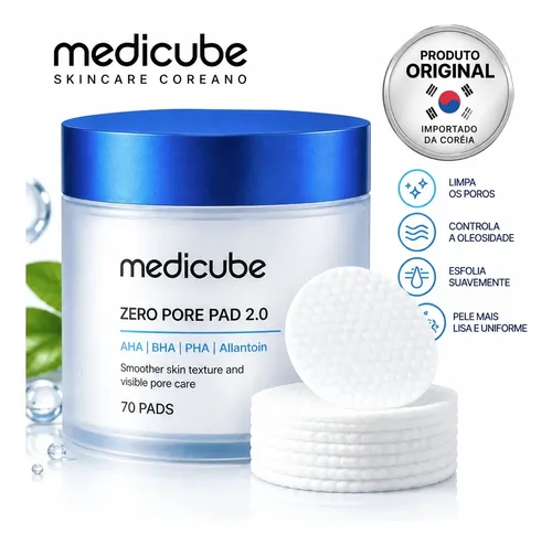 Zero Pore Pad Medicube 2.0 (70 Pads) Importado 100 % Coreano Todo Tipo De Pele Dia/noite