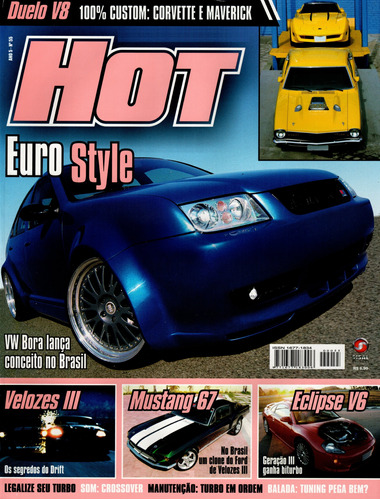 Hot Nº55 Bora Corvette Maverick Eclipse V6 Mustang Omega Gol