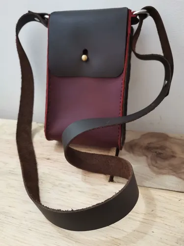 Bolso De Cuero Artesanal