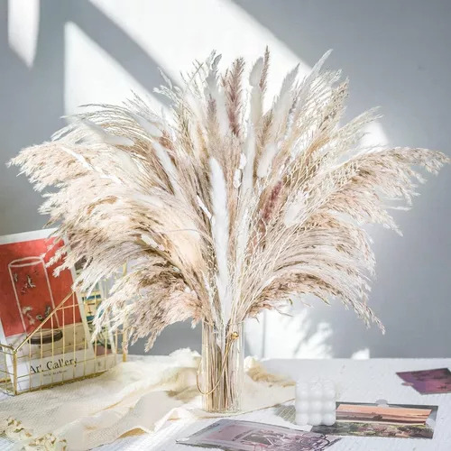 Heaimo 86pcs Ramo De Hierba De Pampas Secas Naturales