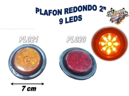 Plafon Redondo 2 Pulgadas Con 9 Led Pl021