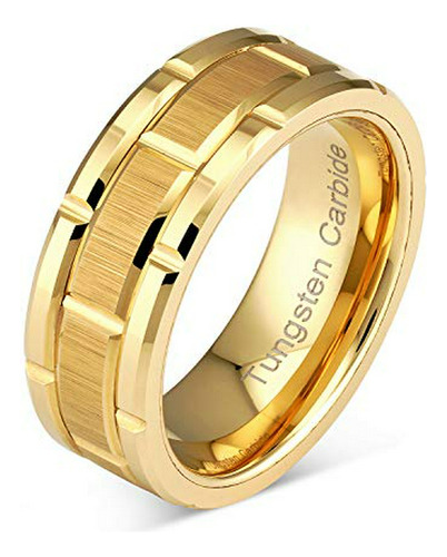 Anillo De Tungsteno Joyería 100s Para Hombres Alianza De Bo