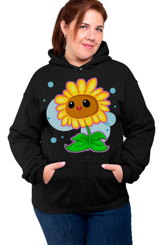 Cleen 2xl Sudadera Divertida Plantas Vs Zombies Girasol