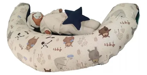 Almohada Embarazada Descanso Amamantar Y Sonajero 2 Pzas