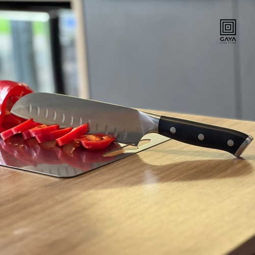 Faca Santoku 7 C/ Caixa | Aço Inox Alemão | Fulltang