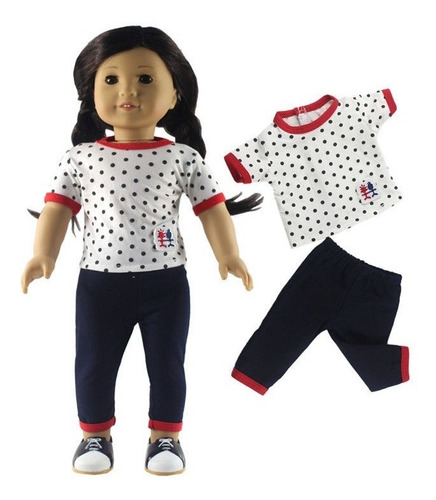 Imagen 2 de 5 de Nuevo Al Azar 5 Set Ropa De La Muñeca Para 18'' American Gir