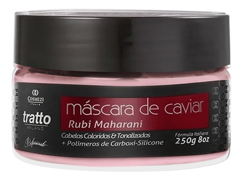 Máscara Cabelos Tonalizados Caviar & Rubi 250g | Cosmezi