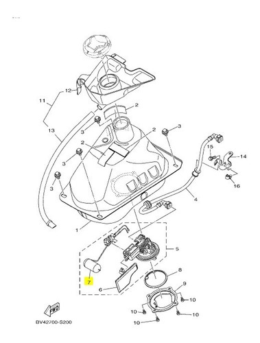 Flotante De Combustible Original Nmax Nmx 155 - Brm