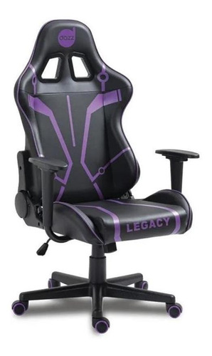 Cadeira Gamer Dazz Legacy Series Preto/roxo 62000143 Material do estofamento Courino/Espuma