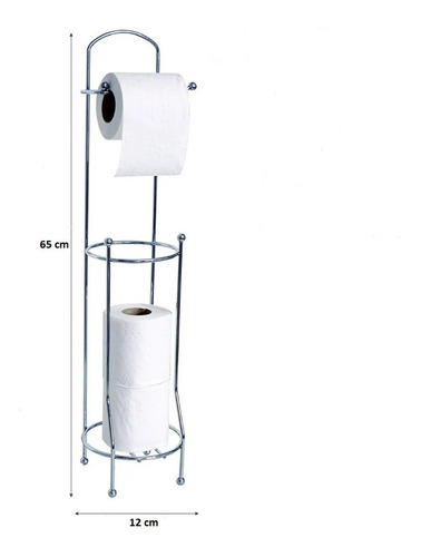 Porta Rollo De Pie Para Papel Higiénico Acero Inoxidable